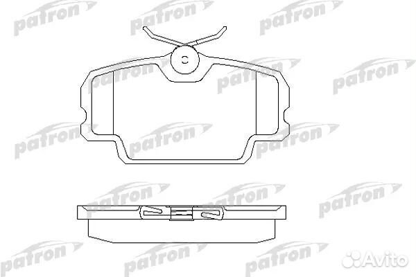Patron PBP320 Колодки тормозные дисковые передн ME