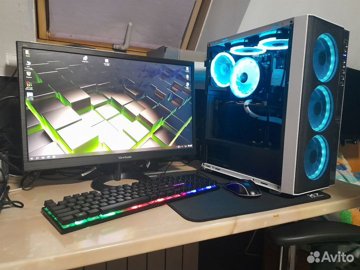 Пк для игр и работы, 8 ядер, 16Гб, RTX2060