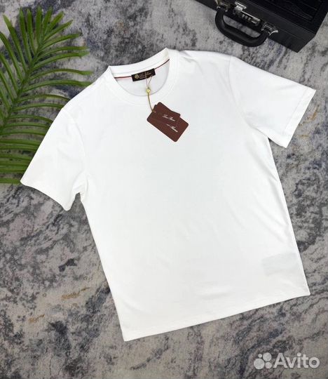 Белая базовая футболка Loro Piana