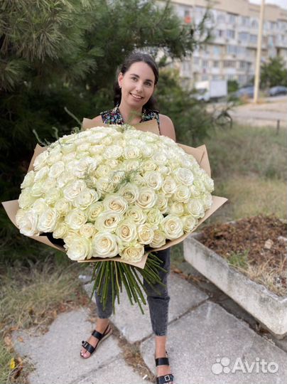 Роза 101, 51 Эквадор высота 40,50,60,70,80,90см