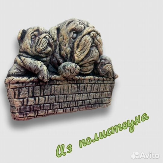 Английские бульдоги. Панно. Авторская работа