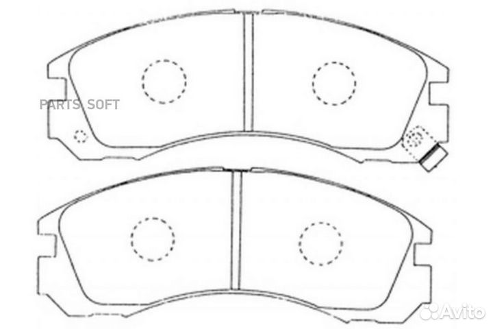 BP23233 Колодки тормозные mitsubishi outlander 03