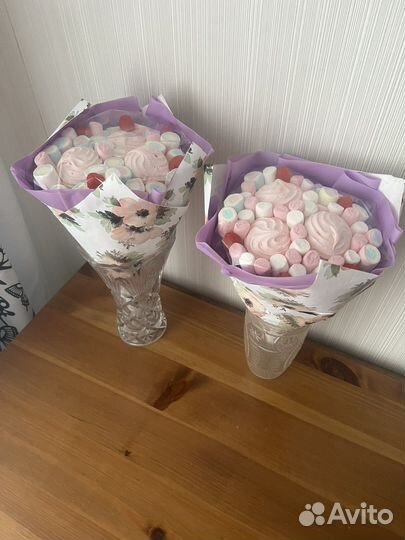 Сладкий букет из зефира