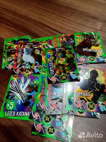 Коллекционные карточки Черепашки ниндзя никилодион
