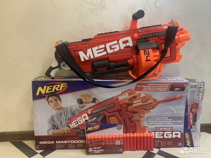 Игрушка бластер Nerf Mega Mastodon нёрф