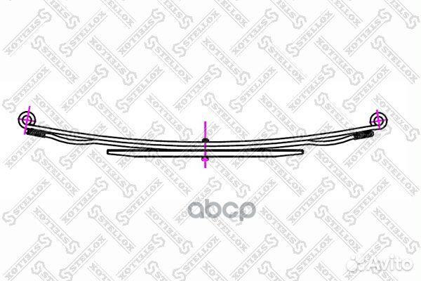 12-00010-SX рессора задн. 61 275 10 Ford Trans