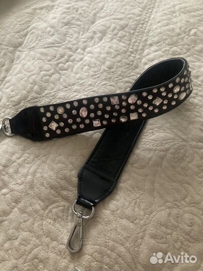 Ремень для сумки 53 см, замша, кожа