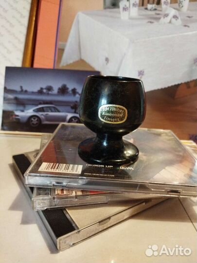 Рюмка из черной яшмы, ГДР, коллекционная, 70-е