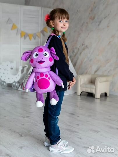 Лунтик большой, рюкзак-игрушка