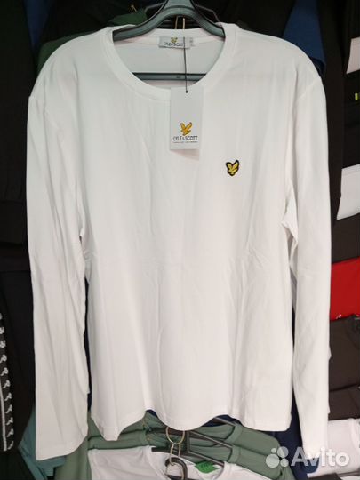Лонгслив lyle scott белый