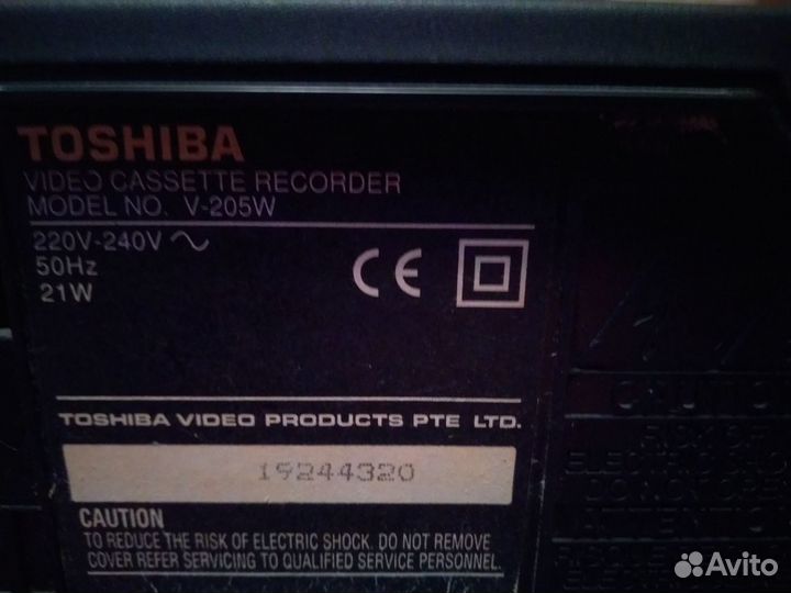 Видеомагнитофон Toshiba v205w
