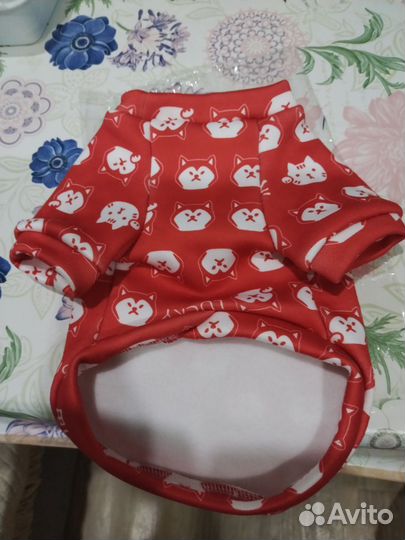 Флисовая кофта новая на маленькую собачку