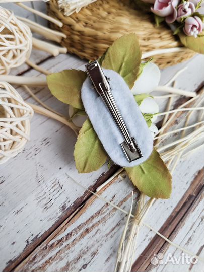 Украшения для волос цветы ручная работа