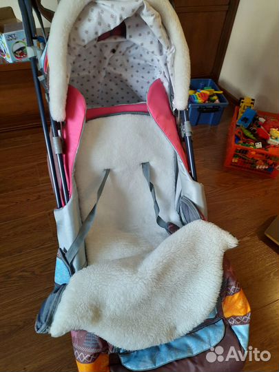 Санки коляска с колесами