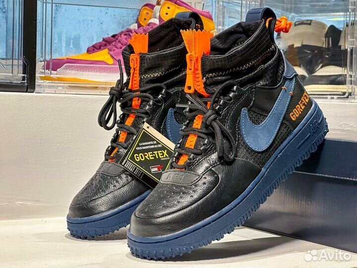 Nike Air Force 1 High Gore Tex Black Thunder Blue