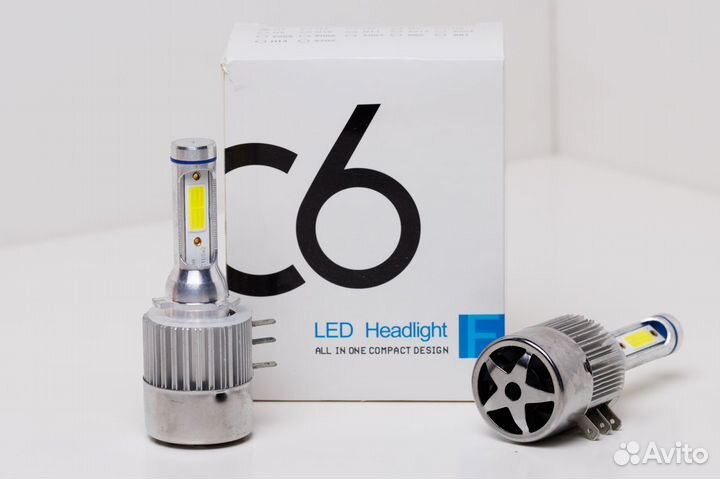 C6 LED Лампа Н15 25Ват 12-24V