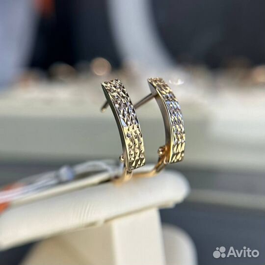 Золотые серьги женские 585 золото