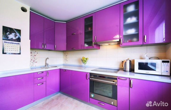 Угловая кухня с мдф фасадами