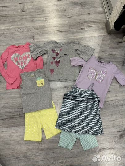 Вещи пакетом на девочку carters 4-5 лет
