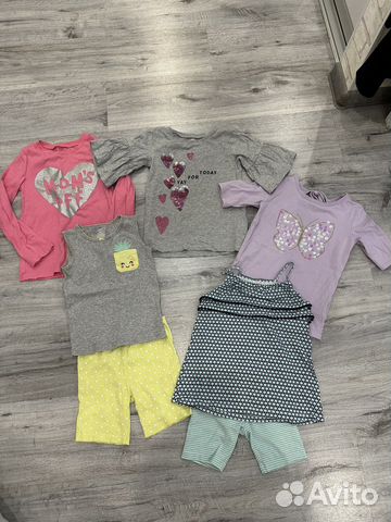 Вещи пакетом на девочку carters 4-5 лет