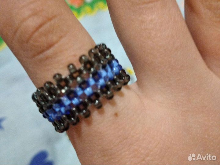 Кольцо из бисера
