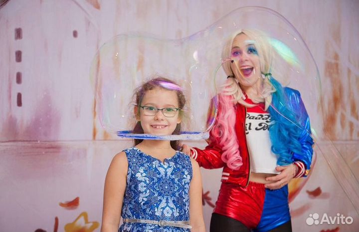 Аниматоры, шоу мыльных пузырей, выпускной, азот