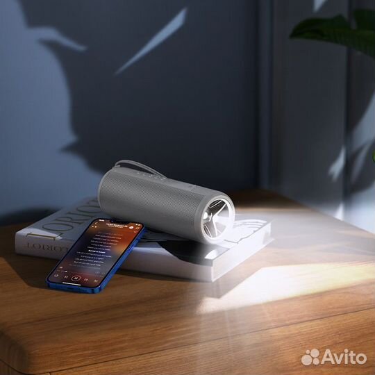 Портативная колонка hoco hс11 flash light (black)