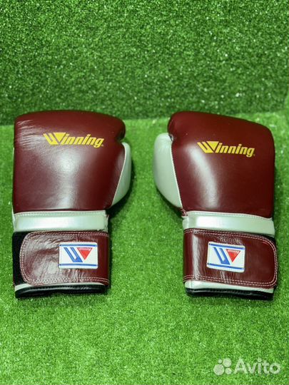 Боксерские перчатки wining бордовые