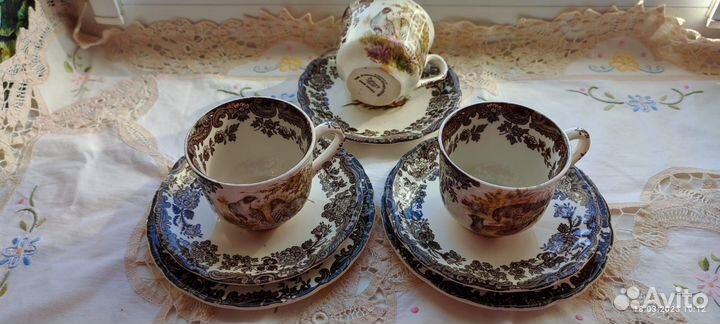 Винтаж Тарелки Palissy game Англия