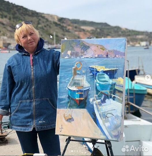 HD469 Лодки Балаклавы кисти Анны Давыдченко