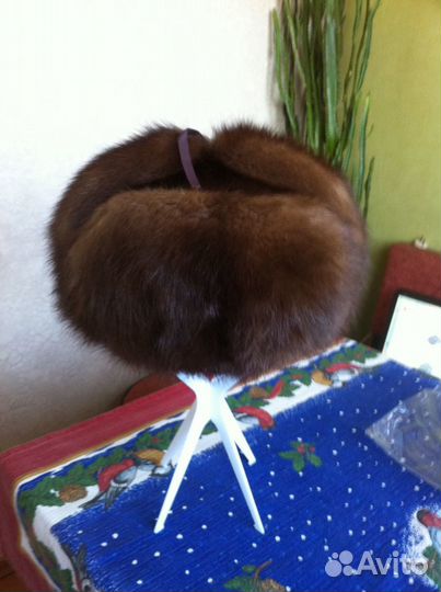 Шапка соболь цельная