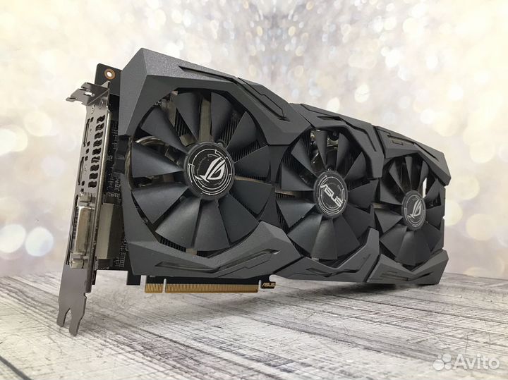 RX 580 8Gb Asus Rog Strix Gaming, Гарантия 3 мес