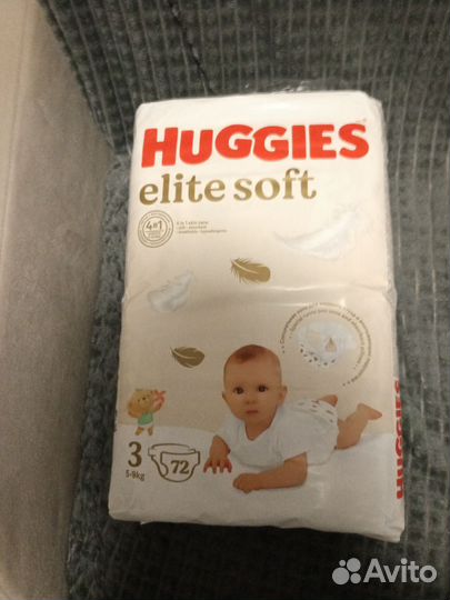 Подгузники huggies elite soft