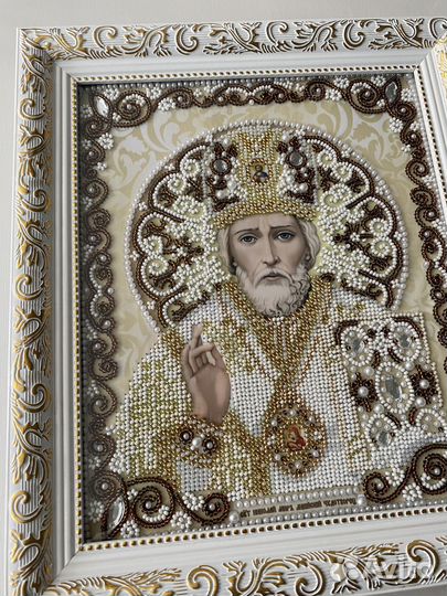 Изготовление икон из бисера