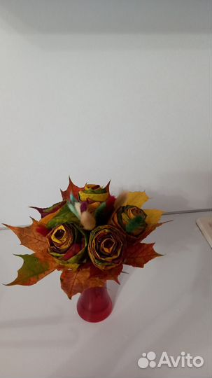 Букетик, поделка в садик или школу