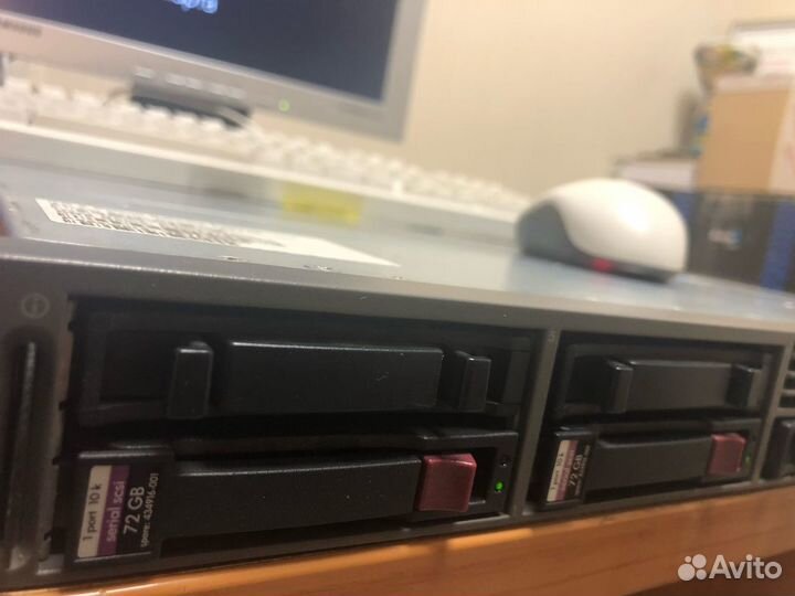 Сервер HP Proliant DL360 G5 (E5160x2/2GB/HDDx2)