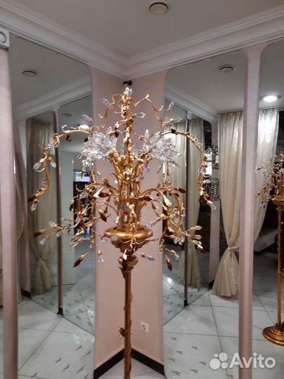 Торшер напольный, Италия, бронза