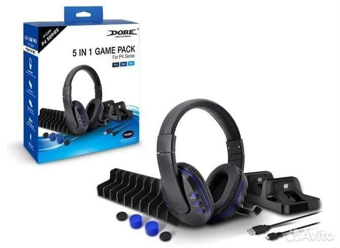Dobe Game Pack 5 в 1 для PS4 Новый