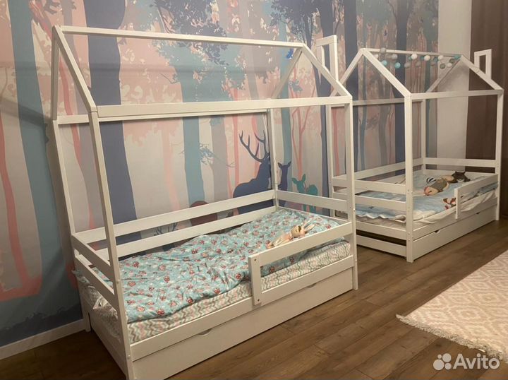 Детская кровать домик из сосны