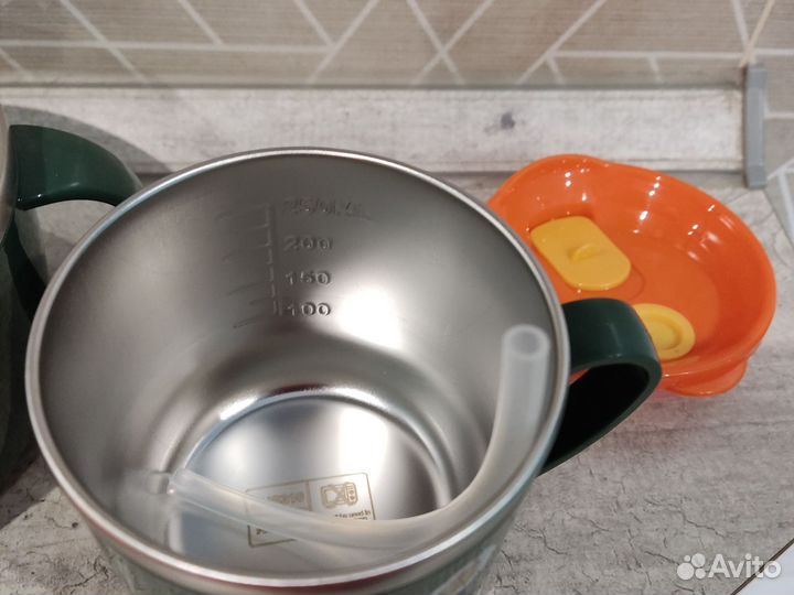 Детская кружка и тарелка термос для прогулок