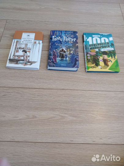 Книги девочка из города, гари Поттер, Майнкрафт