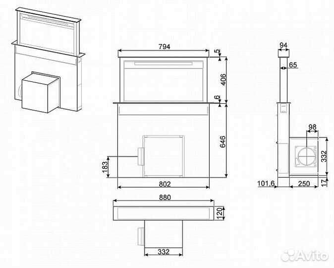 Вытяжка smeg KDD90vxse