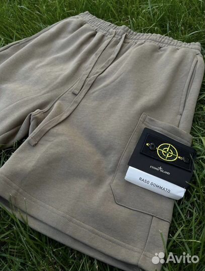 Stone island шорты с патчем мужские