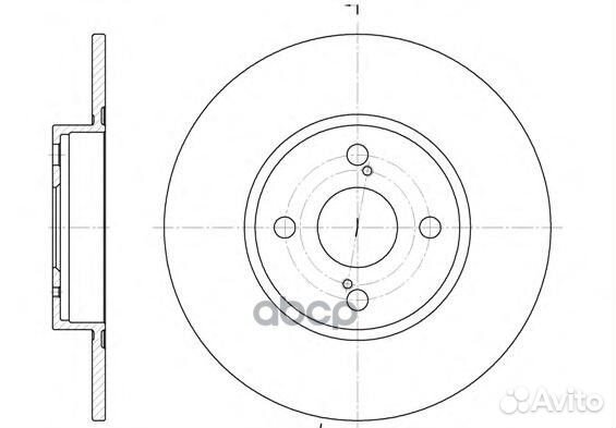 6900.00 диск тормозной задний Toyota Corolla a