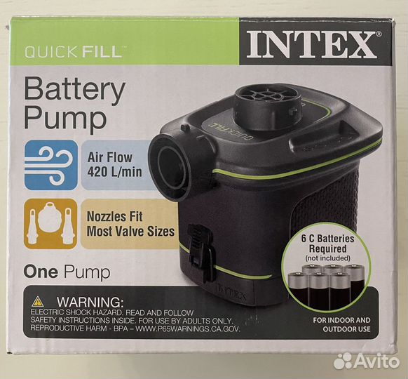 Насос для бассейна матраса на батарейках
