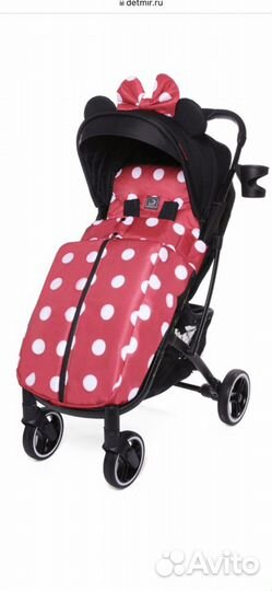 Коляска минни маус с ушками для девочки