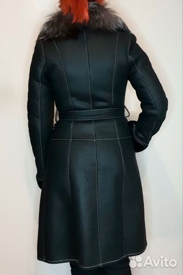 Женская кожаная дубленка