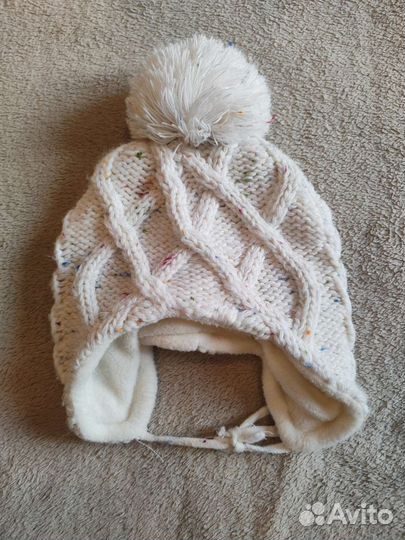 Шапки детские для девочки 6-12 мес