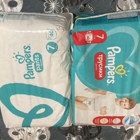 Подгузники трусики pampers 7