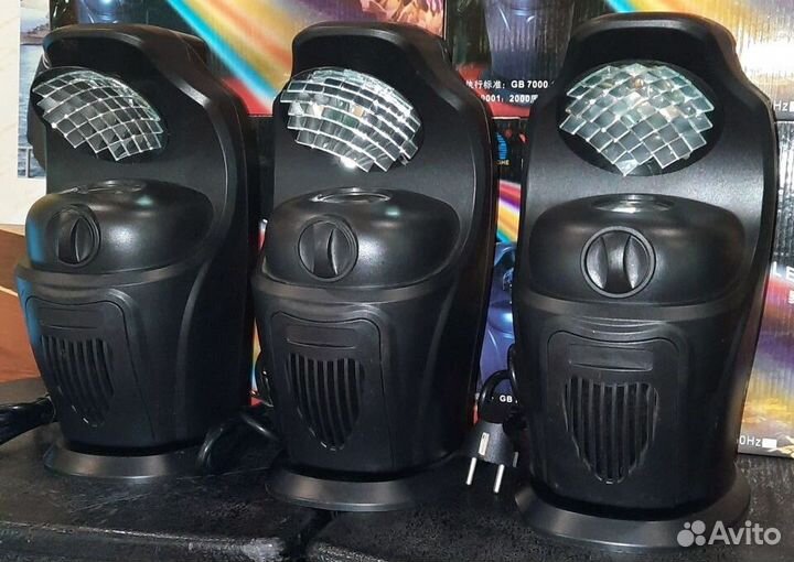 Светомузыка YR-126 3ш Pro LED Сканер RGB Mic Строб